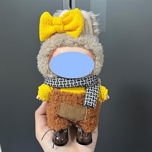 LBB-111 Tragbarer Vinyl-Labu, 17 cm, Freizeitanzug, Rock, Plüschkleidung, nur Kleidung, keine Schuhe im Lieferumfang enthalten von LIANTRADECOM