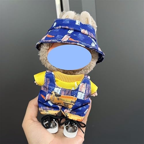 LBB-118 Tragbarer Vinyl-Labu Freizeitanzug, Rock, Plüschkleidung, nur Kleidung, keine Schuhe im Lieferumfang enthalten, 17 cm LBB-118 Tragbarer Vinyl-Labu Freizeitanzug, Rock, Plüschkleidung, nur Kleidung, keine Schuhe im Lieferumfang enthalten, 17 cm von LIANTRADECOM