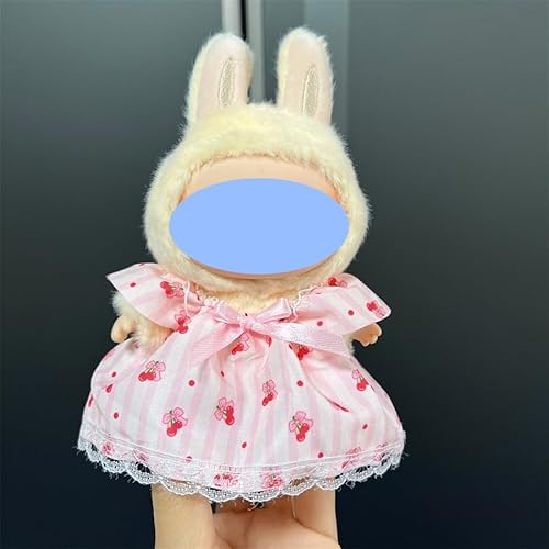 LBB-131 Tragbarer Vinyl-Labu Freizeitanzug, Rock, Plüschkleidung, nur Kleidung, keine Schuhe im Lieferumfang enthalten, 17 cm von LIANTRADECOM