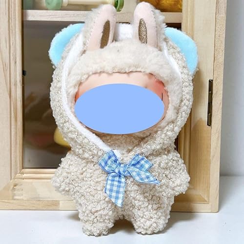 Labu Anhänger Kleidung Rock Wechsel 17cm kann Einteiler tragen (Braunbär Lammwolle Onesie) von LIANTRADECOM