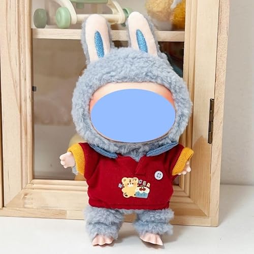 Labu Anhänger Kleidung Rock Wechsel 17cm kann Einteiler tragen (Kinder Fun Sweater Retro Rot) von LIANTRADECOM