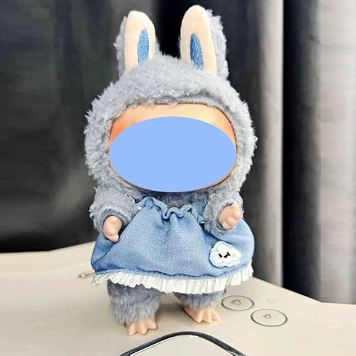 Labu Kleiderrock mit Anhänger, 17 cm, kann Einteiler tragen (Blue Cloud Strapsrock) von LIANTRADECOM