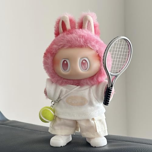 Labu Tennisanzug im Sportstil, 17 cm, Weiß, 5-teiliges Set Labu Tennisanzug im Sportstil, 17 cm, Weiß, 5-teiliges Set von LIANTRADECOM