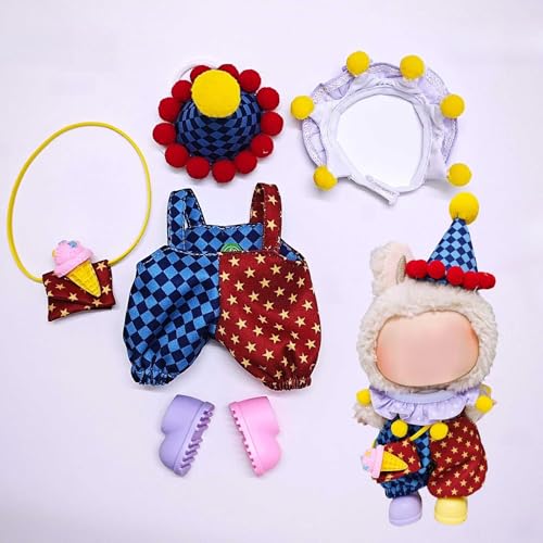 Labu Zirkus-Clown-Anzug, Kleidung, Hut, Schuhe, Zubehör (Clownanzug + Schuhe in verschiedenen Farben) von LIANTRADECOM