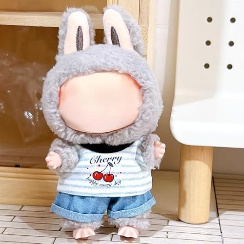 Labu17cm Kleidung Ersatz Zubehör Set (Cherry Vest + Jeans Set) von LIANTRADECOM
