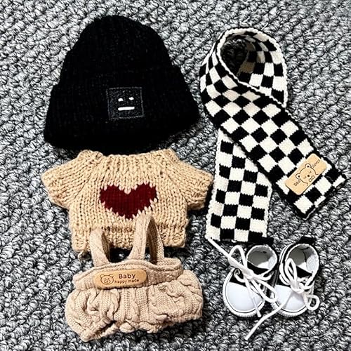 Labu17cm Kleidung Ersatz Zubehör Set (Kaffee Pullover Set) von LIANTRADECOM