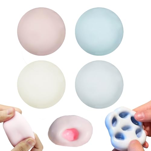 LIAVOP 4 Stück Anti-Stressball in Traubenform Stressball in Traubenform Stressball Stressball mit Perlen kleines Anti-Stress-Spielzeug mit Perlen Stressball Stressball von LIAVOP