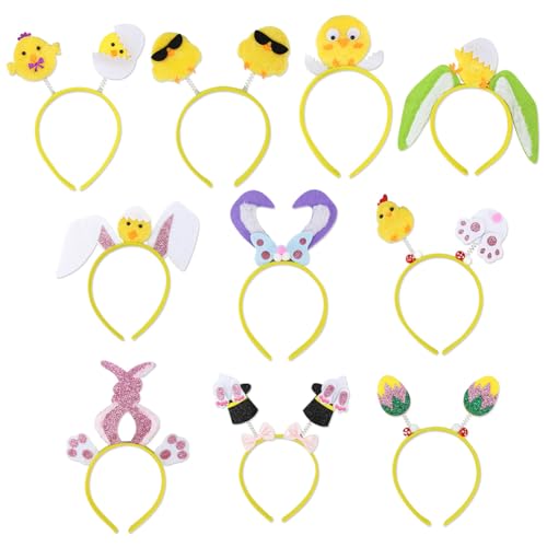 LICHENGTAI 10 Stück Hasenohren Haarreif, Hase Ohren Haarbänder, Ostern Stirnband Ostern Party Haarband Osterhasenohren Haarschmuck für Ostern Party Hochzeit Geburtstag Kostüm Cosplay LICHENGTAI 10 Stück Hasenohren Haarreif, Hase Ohren Haarbänder, Ostern Stirnband Ostern Party Haarband Osterhasenohren Haarschmuck für Ostern Party Hochzeit Geburtstag Kostüm Cosplay von LICHENGTAI