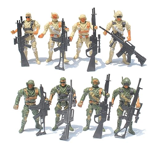 LICHENGTAI 8 Stück Militär Modell Soldat Spielzeug Armee Figuren Set Mini Plastik Soldatenfiguren Spielzeug Figuren Zubehör Schlachtfeld Spielzeugsoldaten Armee Figuren für Kinder Jungen 3+ LICHENGTAI 8 Stück Militär Modell Soldat Spielzeug Armee Figuren Set Mini Plastik Soldatenfiguren Spielzeug Figuren Zubehör Schlachtfeld Spielzeugsoldaten Armee Figuren für Kinder Jungen 3+ von LICHENGTAI