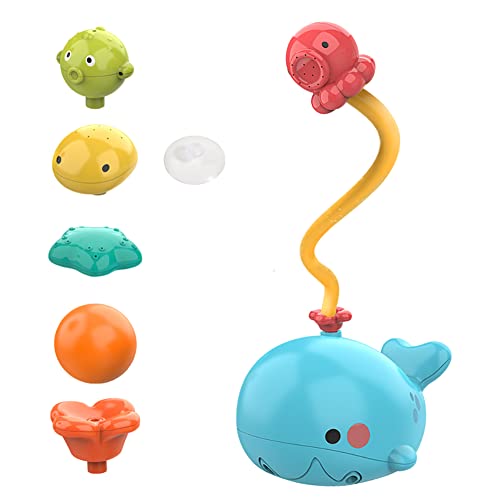 LICHENGTAI Baby Badespielzeug Wasserspielzeug Wale Sprinkler Verstellbarer Duschkopf, Wasserpumpe Bad Duschkopf Ausgießer Wasserspielzeug Mit Schwimmbad Spielzeug für Kleinkinder LICHENGTAI Baby Badespielzeug Wasserspielzeug Wale Sprinkler Verstellbarer Duschkopf, Wasserpumpe Bad Duschkopf Ausgießer Wasserspielzeug Mit Schwimmbad Spielzeug für Kleinkinder von LICHENGTAI