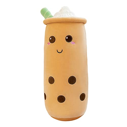 LICHENGTAI Bubble Tea Plüschtier Boba Stofftier Milchtee Plüschpuppen Gefüllte Kinderspielzeug Dekorative Plüschkissen Weiches Cartoon Plüsch Rückenkissen Geschenk Spielzeug Für Kinder Erwachsene von LICHENGTAI