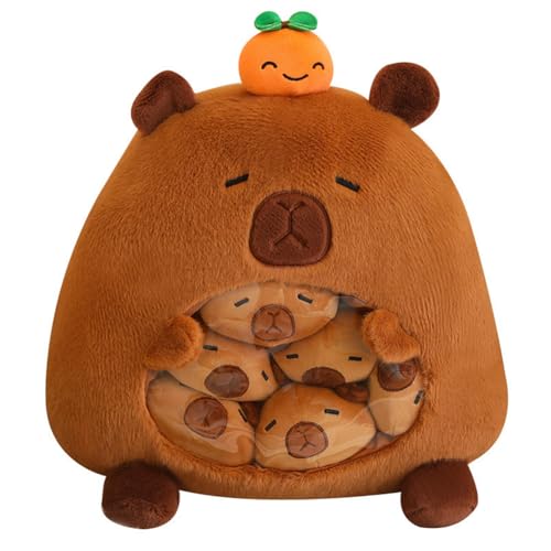 LICHENGTAI Capybara Plüschtier, Stofftiere Capybara Niedliches Wurfkissen Plüschtier Abnehmbar Niedliche Tier Plüschtiere Puppe für Kinder Mädchen Schlafkissen LICHENGTAI Capybara Plüschtier, Stofftiere Capybara Niedliches Wurfkissen Plüschtier Abnehmbar Niedliche Tier Plüschtiere Puppe für Kinder Mädchen Schlafkissen von LICHENGTAI