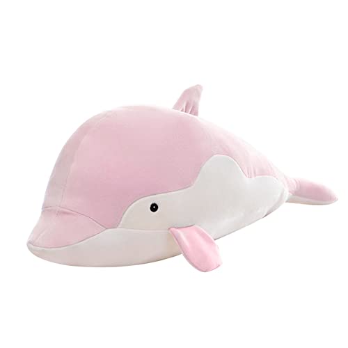 LICHENGTAI Delfin Plüschtier, Simulationsdelphin Plüschtiere Delfin Kuscheltier Delphin Kissen Schöne Gefüllte Weiche Tier Umarmungskissen Delphin Puppen Spielzeug für Kinder Geburtstagsgeschenk, Rosa von LICHENGTAI