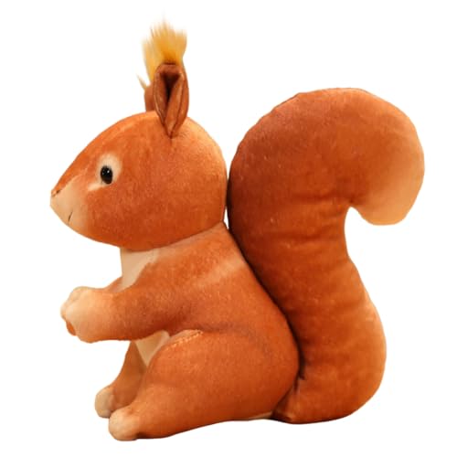 LICHENGTAI Eichhörnchen Plüschtier, Tier Plüschtier Gefährte Puppe Realistisches Eichhörnchen Plüschtier Kawaii Plüschtier Kuscheltier Geschenk für Kinder Mädchen Jungen von LICHENGTAI