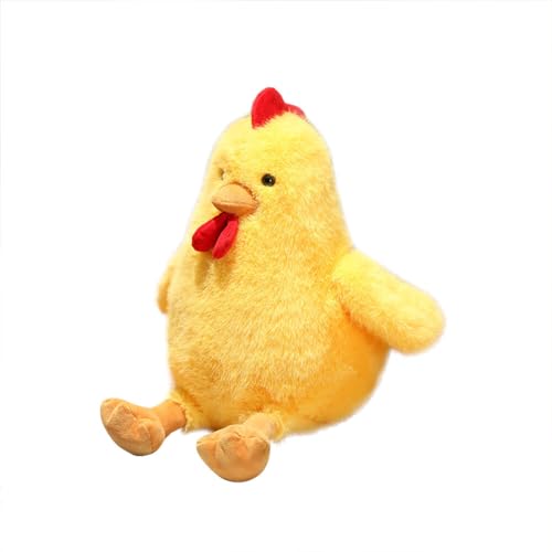LICHENGTAI Huhn Kuscheltier, 30cm Weiche Simulation Henne Puppe Hähnchen Ausgestopft Plüschkissen Flauschig Kleinkind Stofftier Lustige Spielzeug Geschenk für Kinder, Mädchen und Jungen von LICHENGTAI