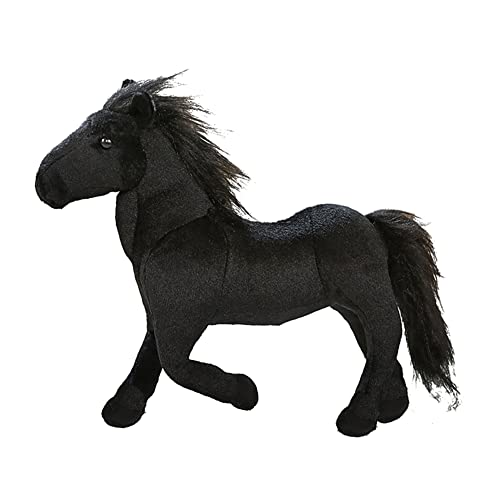 LICHENGTAI Kuscheltier Pferd, 32CM Pony Plüschtier Stofftier Spielzeug Umarmung Plüsch Kuhform Kissen Gefüllte Tierkissen Stofftierpuppe Geschenk für Baby Kinder Freunde Partner Valentinstag Jahrestag von LICHENGTAI