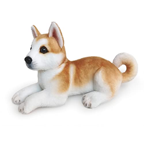 LICHENGTAI Kuscheltier Shiba Inu Ausgestopfter Shiba Inu Realistisches Hundespielzeug Plüsch Welpe Companion Haustier,Geschenke für Kinder Frauen Geburtstag Jahrestag Hundeliebhaber von LICHENGTAI
