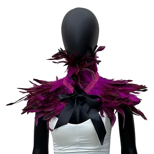 LICHENGTAI Natürliche Feder Umhang Schulter Wrap Gothic Feder Cape Schal Schulter Flügel Punk Kostüm Halloween Karneval Rabenkostuem Kostüme für Frauen Herren LICHENGTAI Natürliche Feder Umhang Schulter Wrap Gothic Feder Cape Schal Schulter Flügel Punk Kostüm Halloween Karneval Rabenkostuem Kostüme für Frauen Herren von LICHENGTAI