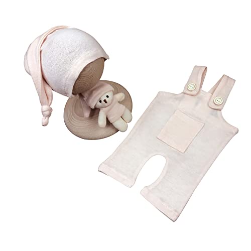 LICHENGTAI Neugeborenes Baby Fotografie Requisite Outfits mit Bär Puppe, Neugeborene Stricken Knopf Spielanzug Baby Photo Prop Outfits Kleidung Baby Overalls Baby Fotoshooting Kostüm 0-1 Monate LICHENGTAI Neugeborenes Baby Fotografie Requisite Outfits mit Bär Puppe, Neugeborene Stricken Knopf Spielanzug Baby Photo Prop Outfits Kleidung Baby Overalls Baby Fotoshooting Kostüm 0-1 Monate von LICHENGTAI