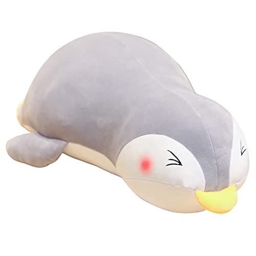 LICHENGTAI Pinguin Kuscheltier, 30CM Cartoon Pinguin Stofftier Plüsch Kissen Puppen Stoffpuppe Weich Plüschtier Umarmungskissen Dekokissen Tier Kissen Geschenk Für Kinder Erwachsene von LICHENGTAI