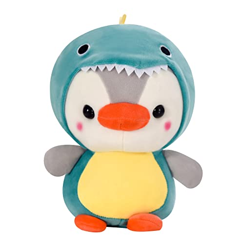 LICHENGTAI Pinguin Kuscheltier, Pinguin Plüschtier 25cm Weich Stofftier Pinguin Kuscheltier im Dinosaurier Frosch Pinguin Spielzeug Plüschtierpuppe für Weihnachts und Geburtstagsgeschenk Dekorationen von LICHENGTAI