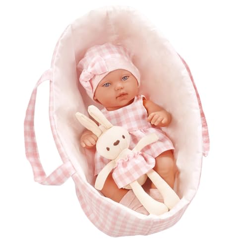 LICHENGTAI Reborn Babypuppe Silikonpuppe mit Schlafkorb, Süß Realistische Reborn Puppe Lebensechte Babypuppen Silikonpuppe Neugeborene Baby Junge Mädchen Spielzeug Geschenke LICHENGTAI Reborn Babypuppe Silikonpuppe mit Schlafkorb, Süß Realistische Reborn Puppe Lebensechte Babypuppen Silikonpuppe Neugeborene Baby Junge Mädchen Spielzeug Geschenke von LICHENGTAI