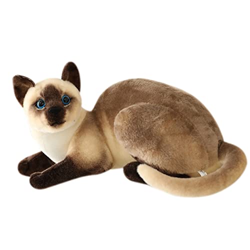 LICHENGTAI Simulation Schlafende Kätzchen Spielzeug, Lebensechte schlafende Katze Simulation Kätzchen Katze mit Weicher Matte Plüschtiere Geschenk Dekoration für Vorschuljungen und Mädchen, 30cm von LICHENGTAI