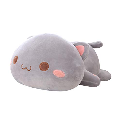 LICHENGTAI Plüschtier, Kawaii Stofftiere Katzen Kissen Kätzchen Katze Tier Puppe, Plüsch Kissen ausgestopftes Tier Kissen Plüschtier, Kinder Spielzeug Geschenk Gefüllt (Grau) LICHENGTAI Plüschtier, Kawaii Stofftiere Katzen Kissen Kätzchen Katze Tier Puppe, Plüsch Kissen ausgestopftes Tier Kissen Plüschtier, Kinder Spielzeug Geschenk Gefüllt (Grau) von LICHENGTAI