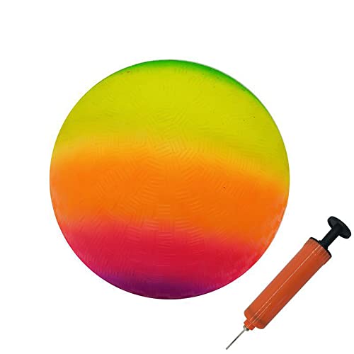 LICHENGTAI Regenbogenball Regenbogenfußball, PVC Bouncy Kickball, Kinder Spielball, Wasserball Fußball, Strandball, PVC Ball für Indoor Outdoor, Sportball Spielzeug für Kinder LICHENGTAI Regenbogenball Regenbogenfußball, PVC Bouncy Kickball, Kinder Spielball, Wasserball Fußball, Strandball, PVC Ball für Indoor Outdoor, Sportball Spielzeug für Kinder von LICHENGTAI