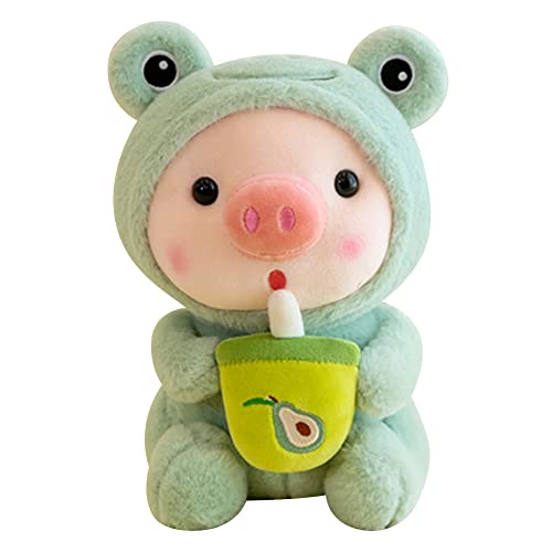 Schön Schwein Puppe Spielzeug, Plüschtier Schwein Stofftier Kuscheltier Plüsch-Schwein Plüsch Spielzeug Puppe Figuren Spielzeug Super Weich Dekokissen für Kinder Baby Jungen Mädchen, 25CM von LICHENGTAI