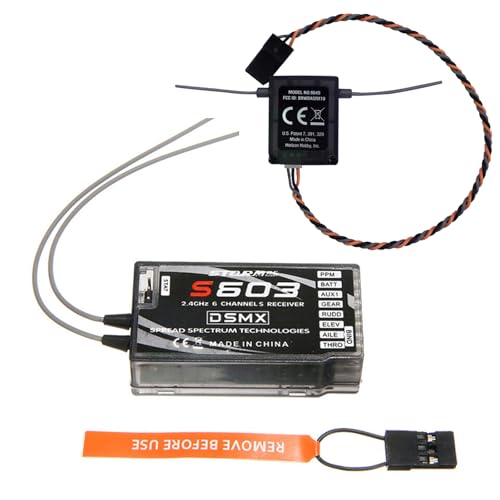 LICHIFIT 6 Kanäle 2,4 GHz S603 Flugzeugempfänger für JR/Spektrum DSM-X DSM2 Fernbedienung Ultra lange Reichweite 6CH 3,5-9,6 V Empfänger LICHIFIT 6 Kanäle 2,4 GHz S603 Flugzeugempfänger für JR/Spektrum DSM-X DSM2 Fernbedienung Ultra lange Reichweite 6CH 3,5-9,6 V Empfänger von LICHIFIT