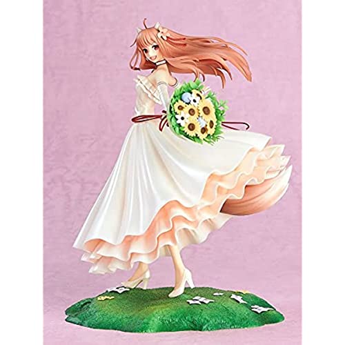 LICHOO Spice And Wolf Holo Wedding Dress.ver Anime Action Figure Character Collectible Model Statue Toys PVC Figures Desktop Ornaments von LICHOO