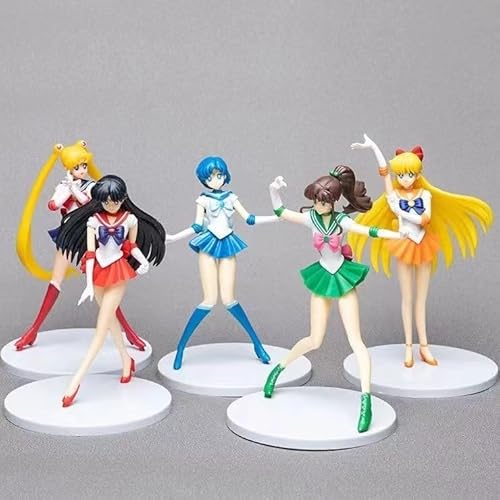 LICHOO Sailor Moon Anime Actionfigur Sailor Mars PVC Figuren Sammlerstück Modell Charakter Statue Spielzeug Desktop Ornamente von LICHOO