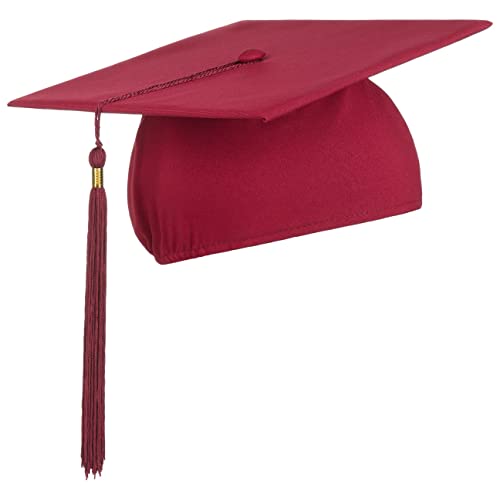 LIERYS Doktorhut (Studentenhut) - 54-61 cm - Hut für Abschlussfeiern vom Studium, Universität, Hochschule, Abitur - Absolventenhut in blau schwarz rot bordeaux von LIERYS