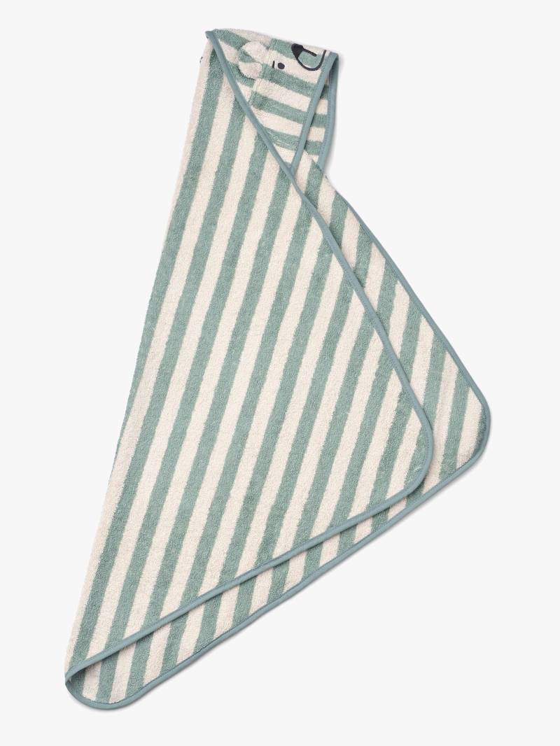 LIEWOOD Albert Handtuch mit Kapuze, Peppermint/Creme de la Creme von LIEWOOD