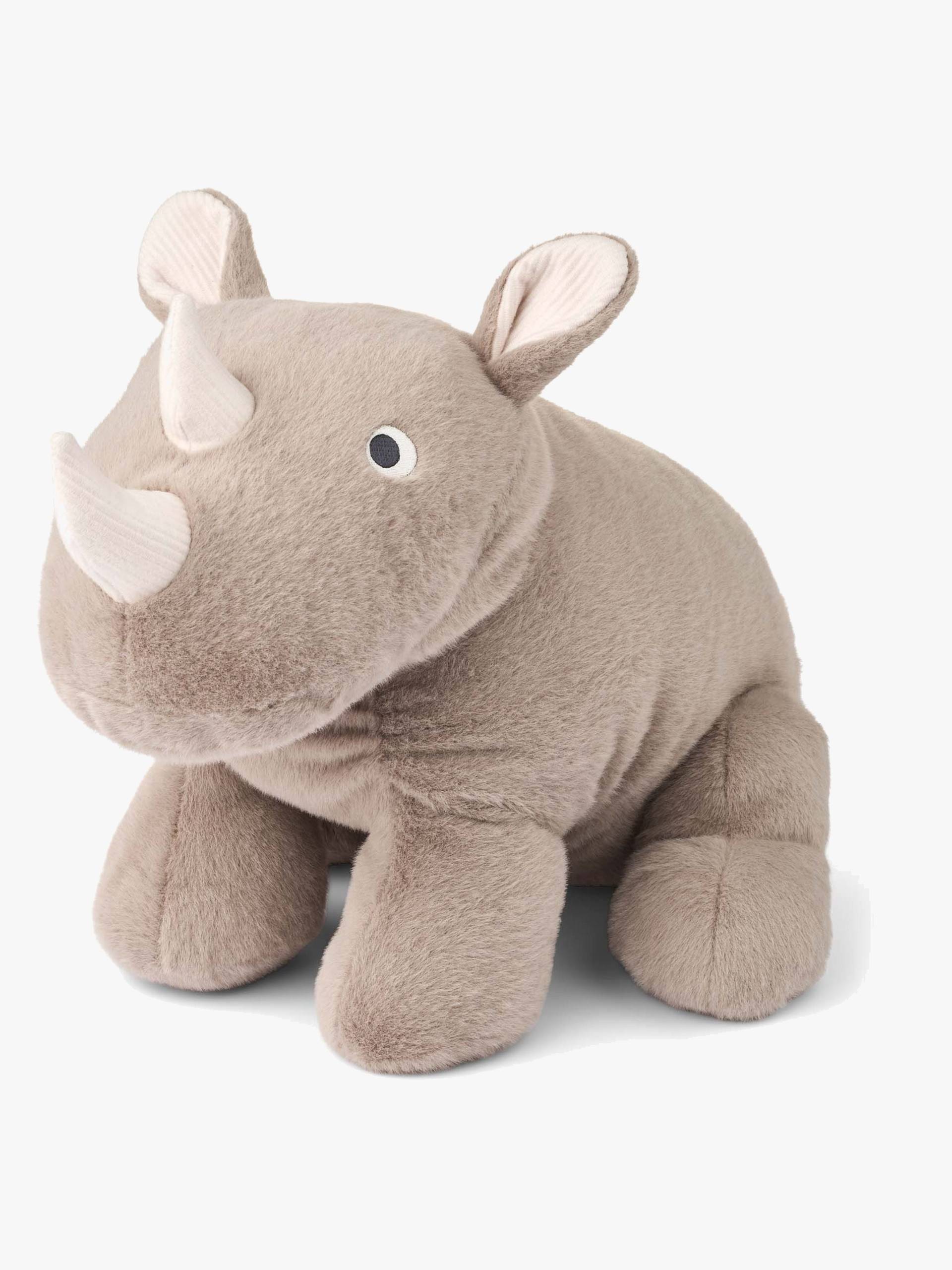 LIEWOOD Barnaby Nashorn Plüschspielzeug 30 cm, Stone Beige von LIEWOOD