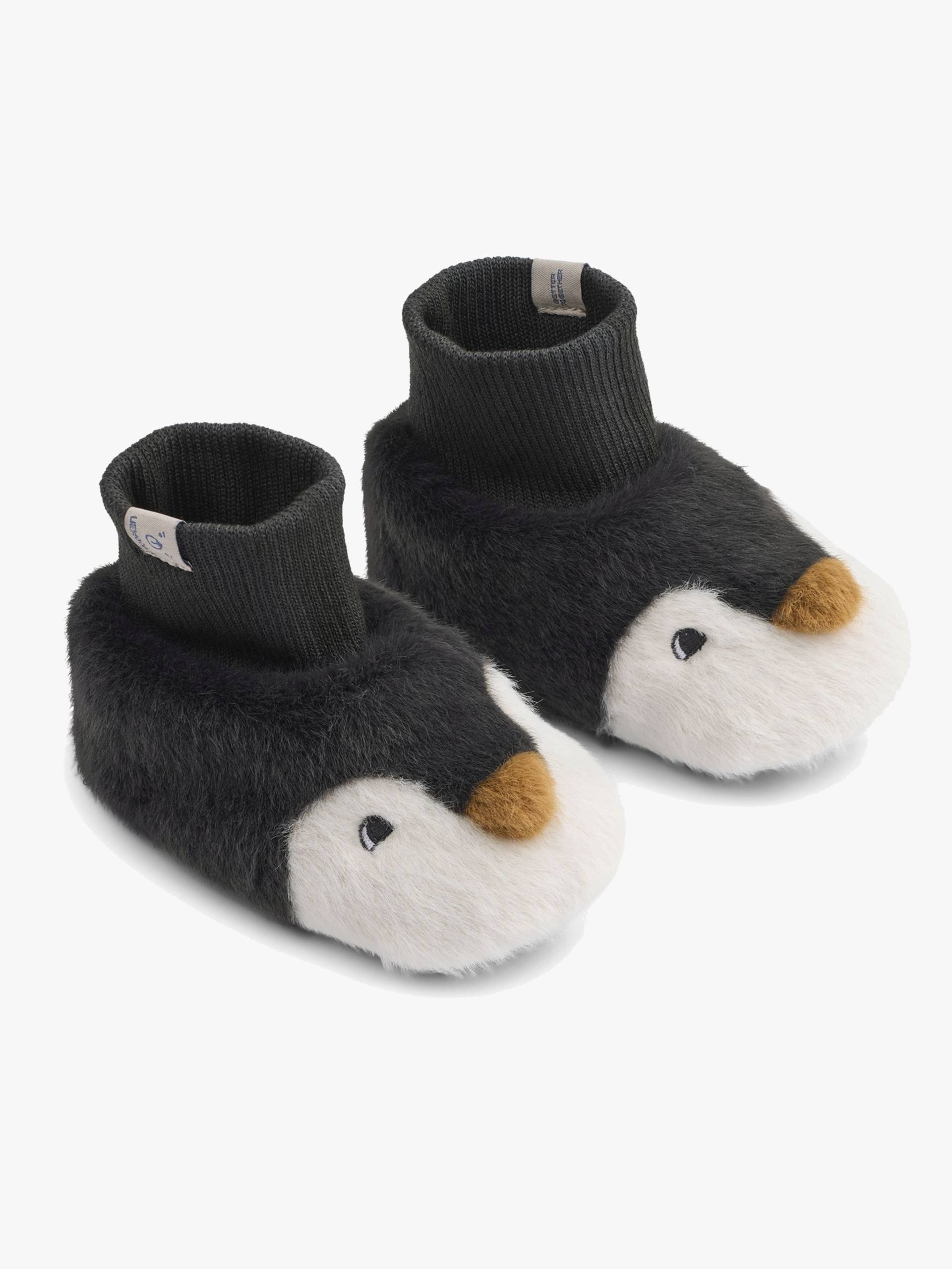 LIEWOOD Beth Penguin Plush Hausschuhe, Sandy / Dark grey, 18-19 von LIEWOOD
