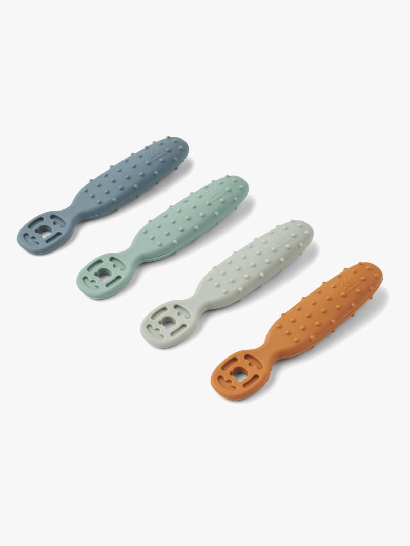 LIEWOOD Caelia Anfänger-Löffel 4er-Pack, Whale Blue Multi Mix LIEWOOD Caelia Anfänger-Löffel 4er-Pack, Whale Blue Multi Mix von LIEWOOD