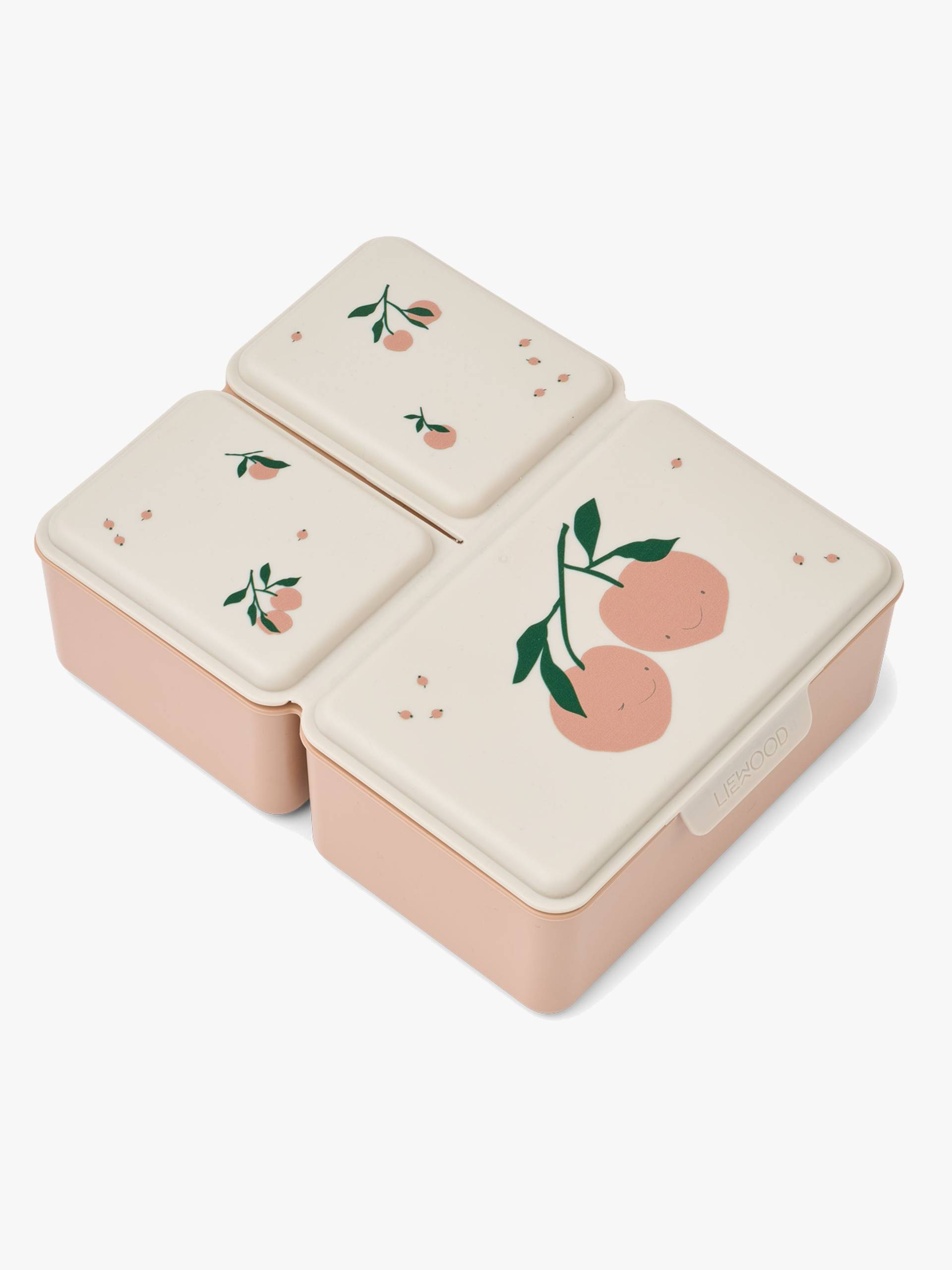 LIEWOOD Driss Gemusterte Brotdose, Peach Me/Sea Shell von LIEWOOD