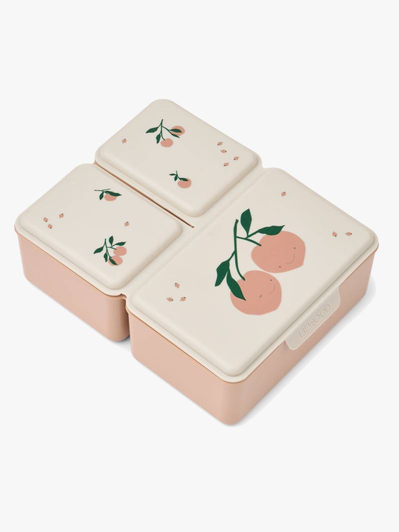 LIEWOOD Driss Gemusterte Brotdose, Peach Me/Sea Shell von LIEWOOD
