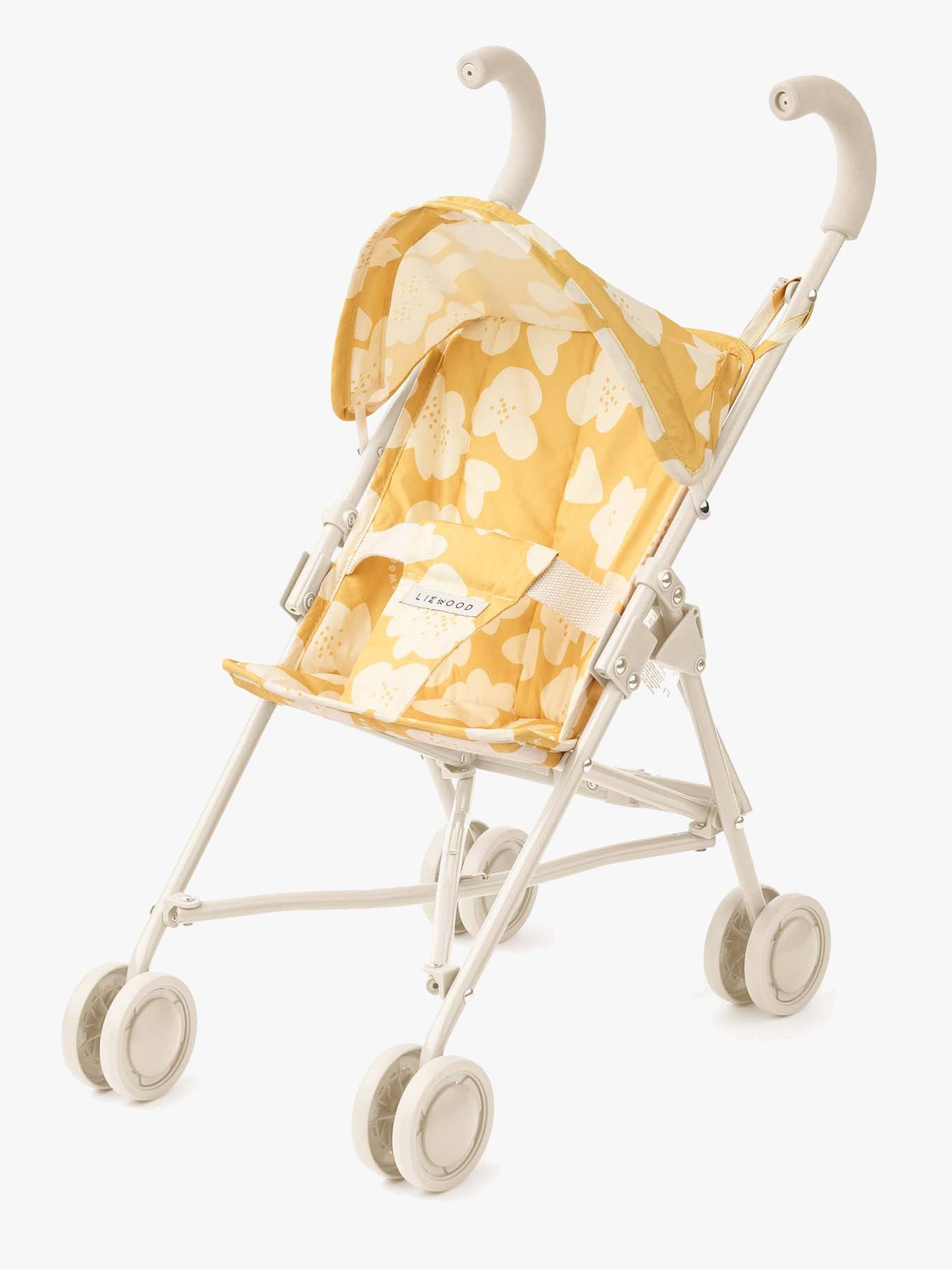 LIEWOOD Elsie Puppenwagen, Flower/Lemon Yellow von LIEWOOD