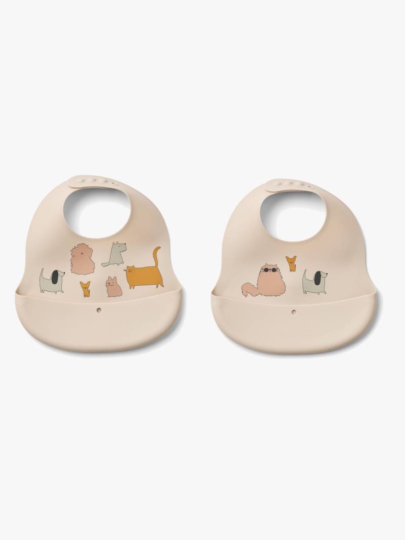 LIEWOOD Ember Gemusterte Lätzchen 2er-Pack, Cats & Dogs/Sandy LIEWOOD Ember Gemusterte Lätzchen 2er-Pack, Cats & Dogs/Sandy von LIEWOOD