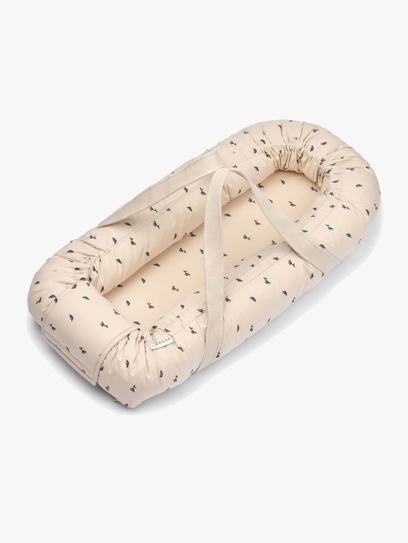LIEWOOD Gro Printed Babynest, Mini Whale/Sandy von LIEWOOD