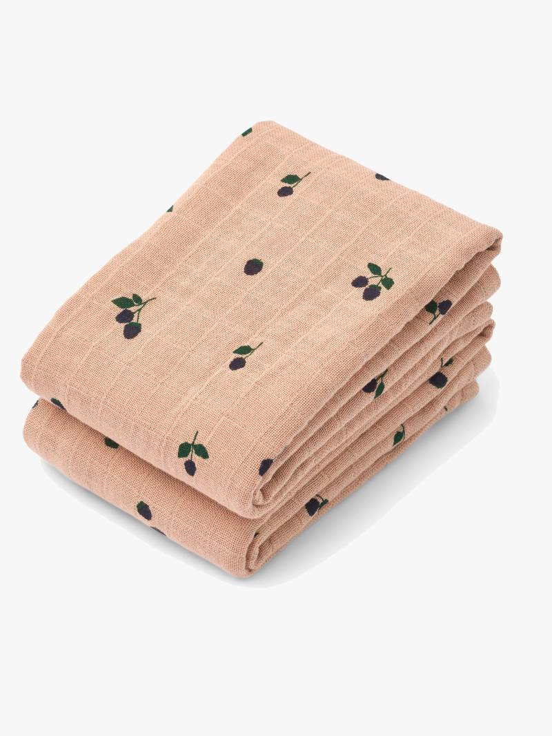 LIEWOOD Lewis Musselintuch 2er-Pack, Mini Berry/Pale Tuscany von LIEWOOD