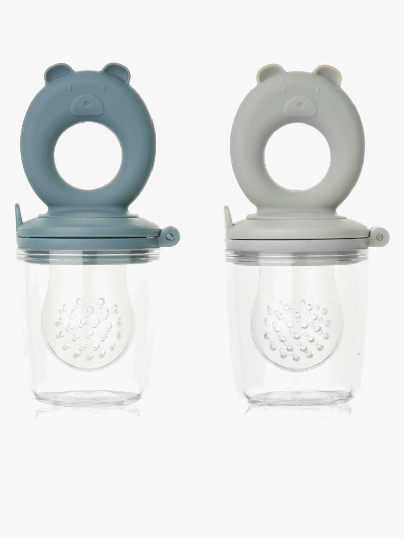 LIEWOOD Miranda Fruchtsauger 2er-Pack, Whale Blue/Dove Blue von LIEWOOD