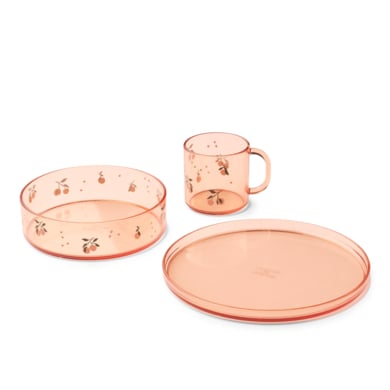 LIEWOOD Siva bedrucktes Tritan-Geschirrset peach/sea shell von Liewood