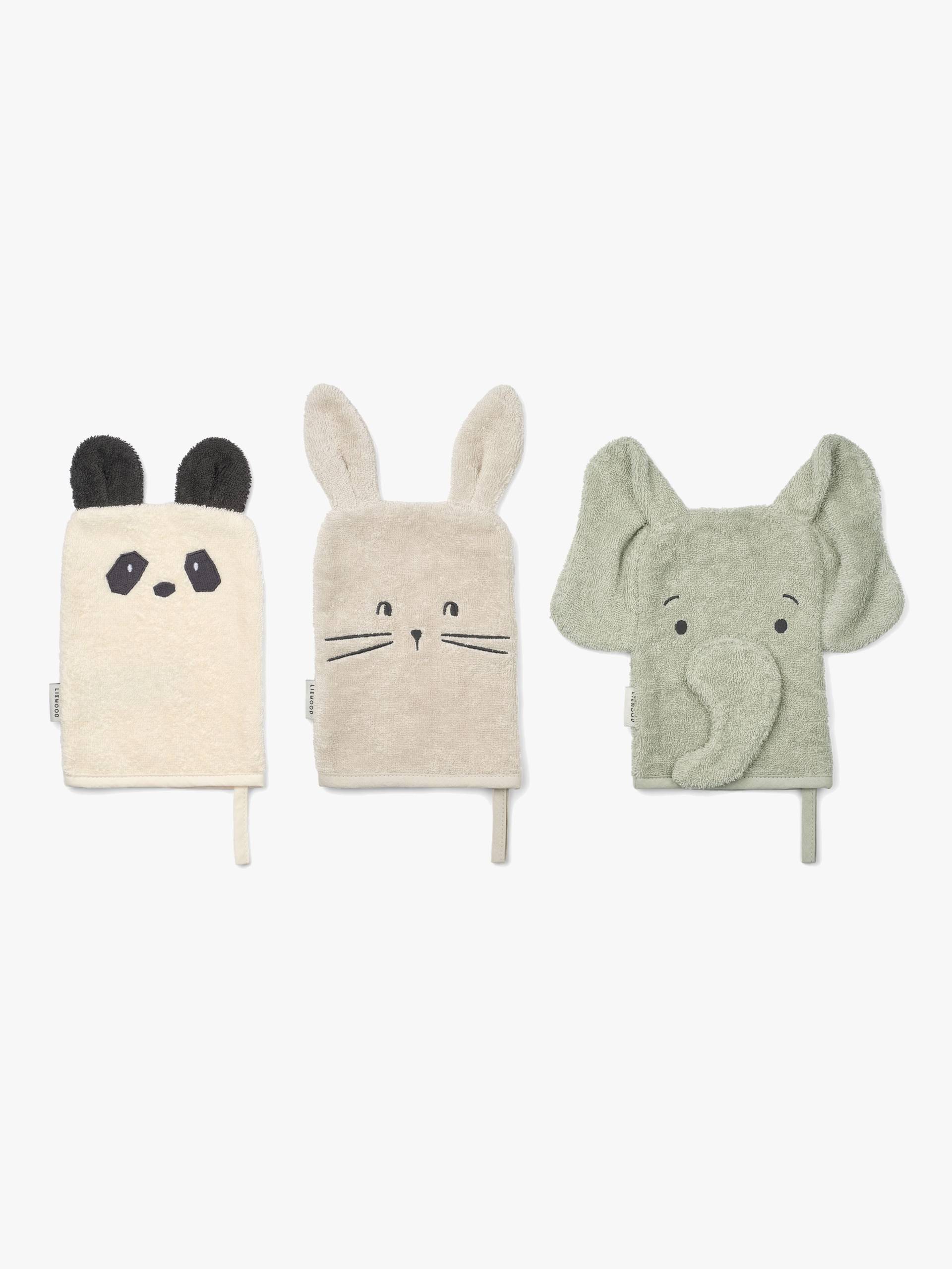 LIEWOOD Sylvester Waschlappen 3er-Pack, Dove Blue Mix von LIEWOOD