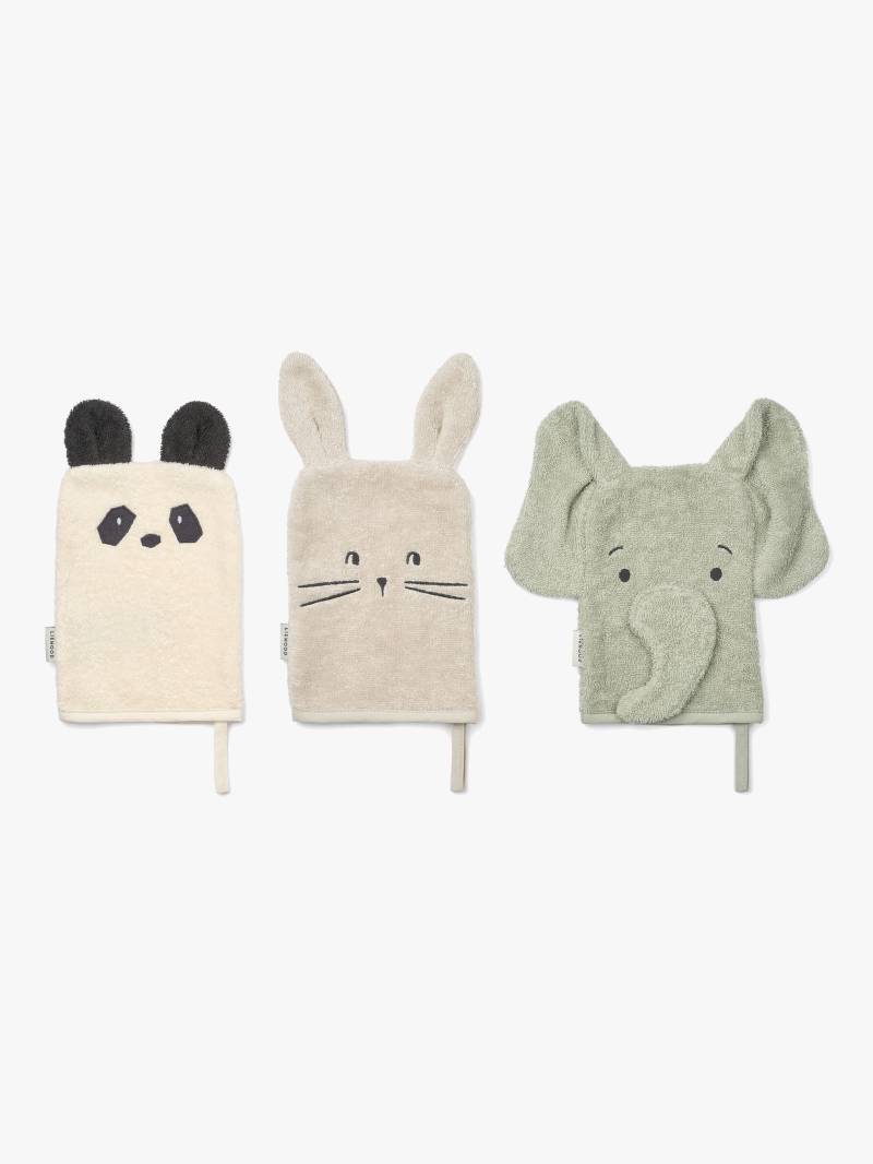 LIEWOOD Sylvester Waschlappen 3er-Pack, Dove Blue Mix von LIEWOOD