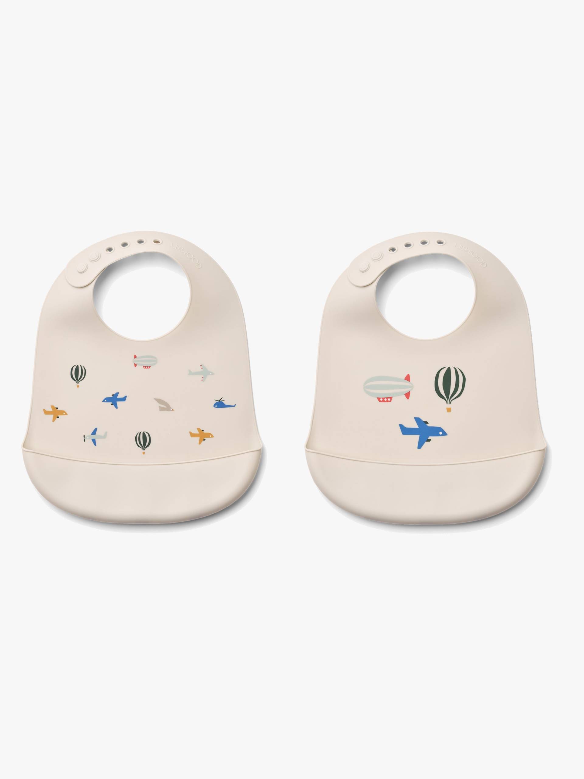 LIEWOOD Tilda Gemustert Lätzchen Silikon 2er-Pack, Aviator/Ecru LIEWOOD Tilda Gemustert Lätzchen Silikon 2er-Pack, Aviator/Ecru von LIEWOOD