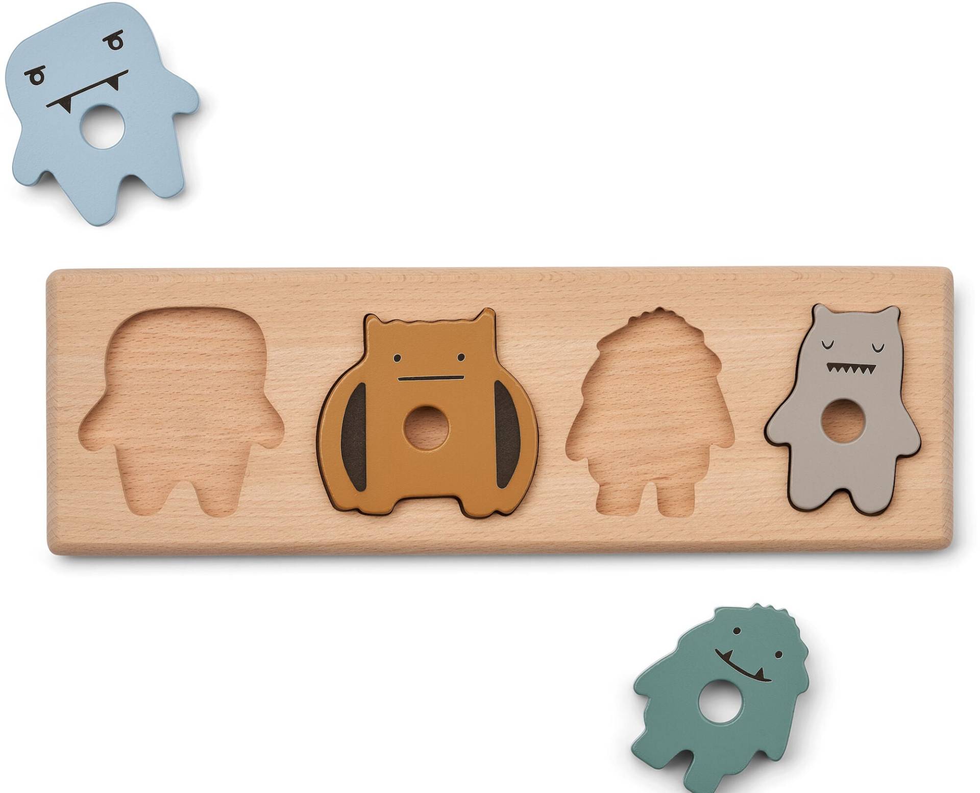 Liewood Suki Knopfpuzzle Tiere, 4 Teile von LIEWOOD